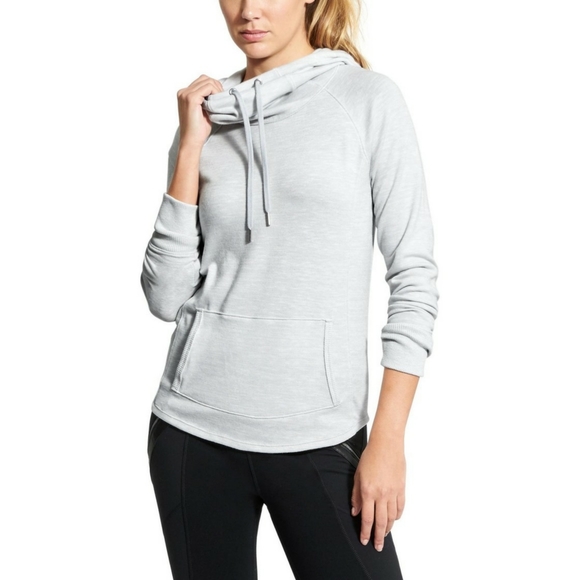 Athleta Tops - Athleta techie sweater gray cowl neck smal…